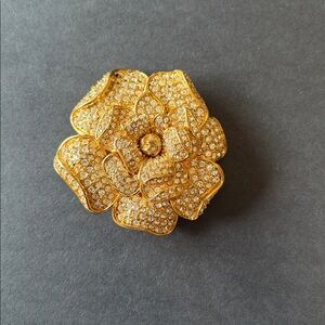 Nolan Miller Rose Brooch